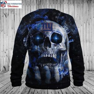 New York Giants Ugly Xmas Sweater Skull Edition Unique Gift For Fans 2
