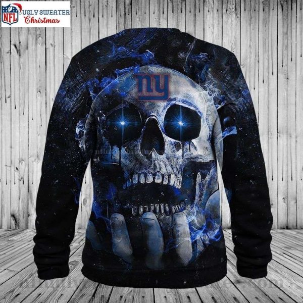New York Giants Ugly Xmas Sweater – Skull Edition Unique Gift For Fans