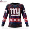 Ny Giants Christmas Sweater – Featuring Grinch Graphics Design