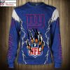 Ny Giants Christmas Sweater With Veteran Design – Proud Supporter