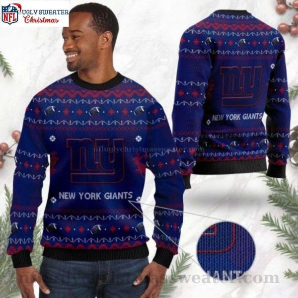 Ny Giants Gifts For Him – Christmas Pattern Logo Ugly Sweater