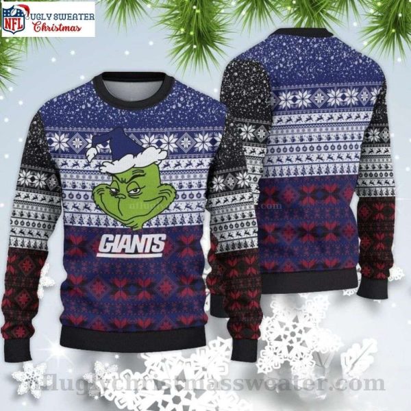 Ny Giants Gifts For Him – Grinch Graphics Ugly Christmas Sweater