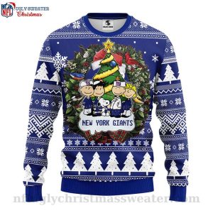 Ny Giants Gifts For Him Snoopy Dog Ugly Christmas Sweater 1