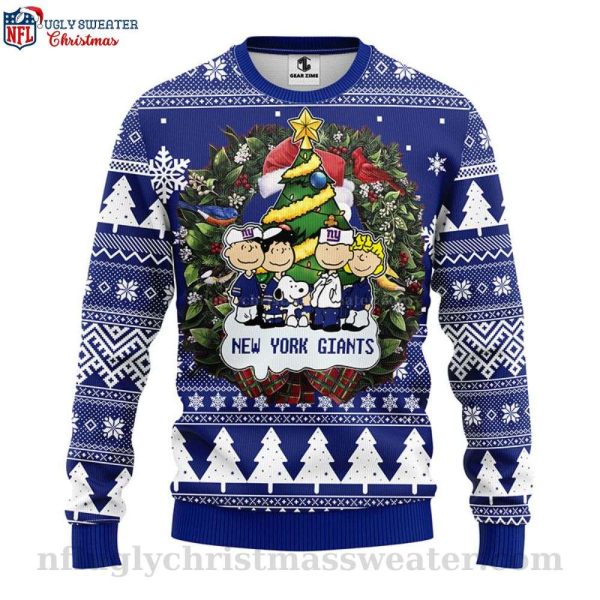 Ny Giants Gifts For Him – Snoopy Dog Ugly Christmas Sweater