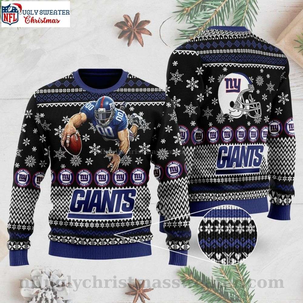 Ny Giants Team Mascot Ugly Christmas Sweater -Fan's Joy