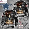 NFL Dallas Cowboys Tree Christmas Knitting Pattern All Over Print Funny Xmas Sweaters