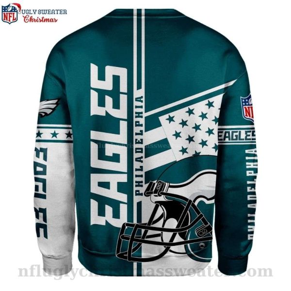Outstanding Eagles Pride – NFL Philadelphia Eagles Logo Print All Over Ugly Christmas Sweater