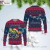 Patriots Ugly Christmas Sweater With Baby Groot and Grinch Design