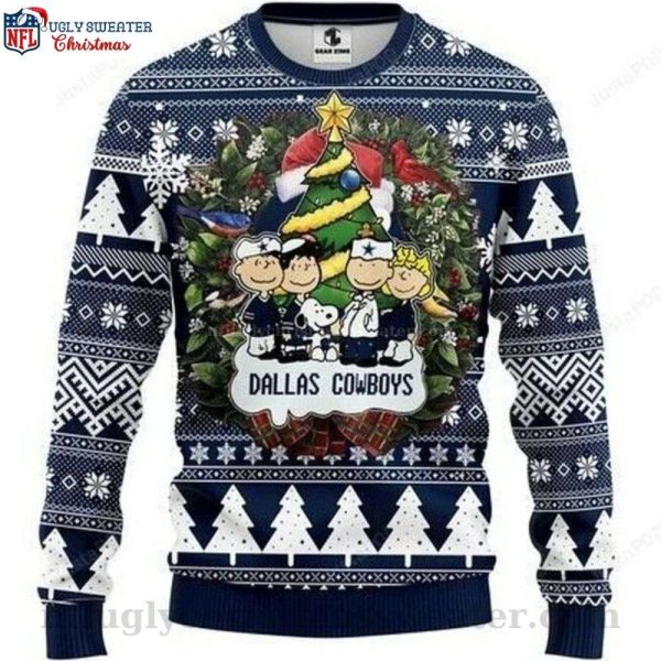 Peanuts Movie Characters – Dallas Cowboys Ugly Christmas Sweater