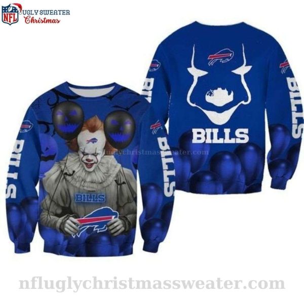 Pennywise The Dancing Clown It Halloween – Buffalo Bills Ugly Christmas Sweater