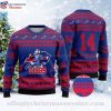 Personalized Buffalo Bills Ugly Christmas Sweater – Name And Logo Printed
