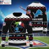 NFL Lions Ugly Sweater – Festive Detroit Lions Logo For Fans