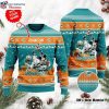 Personalized NFL Miami Dolphins Logo Festive Ugly Sweater – Perfect Gift For Fans