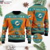 Xmas Mickey Limited Edition Miami Dolphins Ugly Christmas Sweater