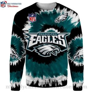 Philadelphia Eagles Christmas Extravaganza Logo Print All Over Ugly Sweater For Fans 1