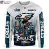 Philadelphia Eagles Christmas Extravaganza – Logo Print All Over Ugly Sweater For Fans