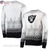 Pine Trees And Snowflakes Raiders Ugly Christmas Sweater – Ideal For Fans