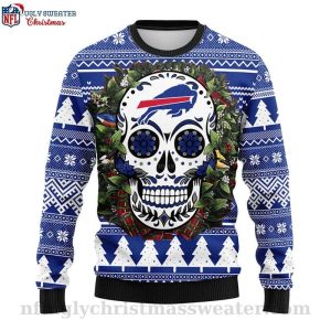 Pine Trees And Snowflakes Raiders Ugly Christmas Sweater Ideal For Fans 1