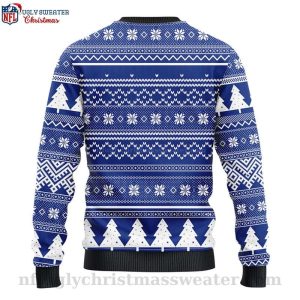 Pine Trees And Snowflakes Raiders Ugly Christmas Sweater Ideal For Fans 2