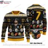Pittsburgh Steelers Pine And Reindeer Ugly Christmas Sweater