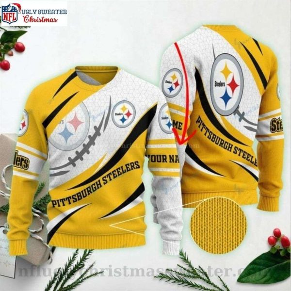 Pittsburgh Steelers Personalized Ugly Christmas Sweater For Die-Hard Fans