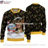 Pittsburgh Steelers Reindeer In Winter Forest Ugly Christmas Sweater