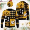 Pittsburgh Steelers Reindeer In Winter Forest Ugly Christmas Sweater