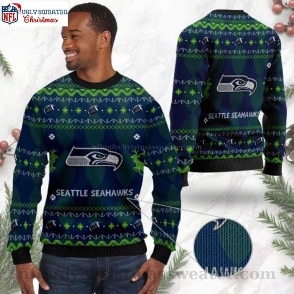 Seahawks Christmas Sweater – NFL Seattle Seahawks Logo Design For Fans