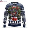 Seahawks Ugly Christmas Sweater With Team Mascot Graphics