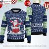 Seahawks Ugly Christmas Sweater With Team Mascot Graphics