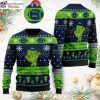 Seattle Seahawks Ugly Christmas Sweater With Skeleton Graphics
