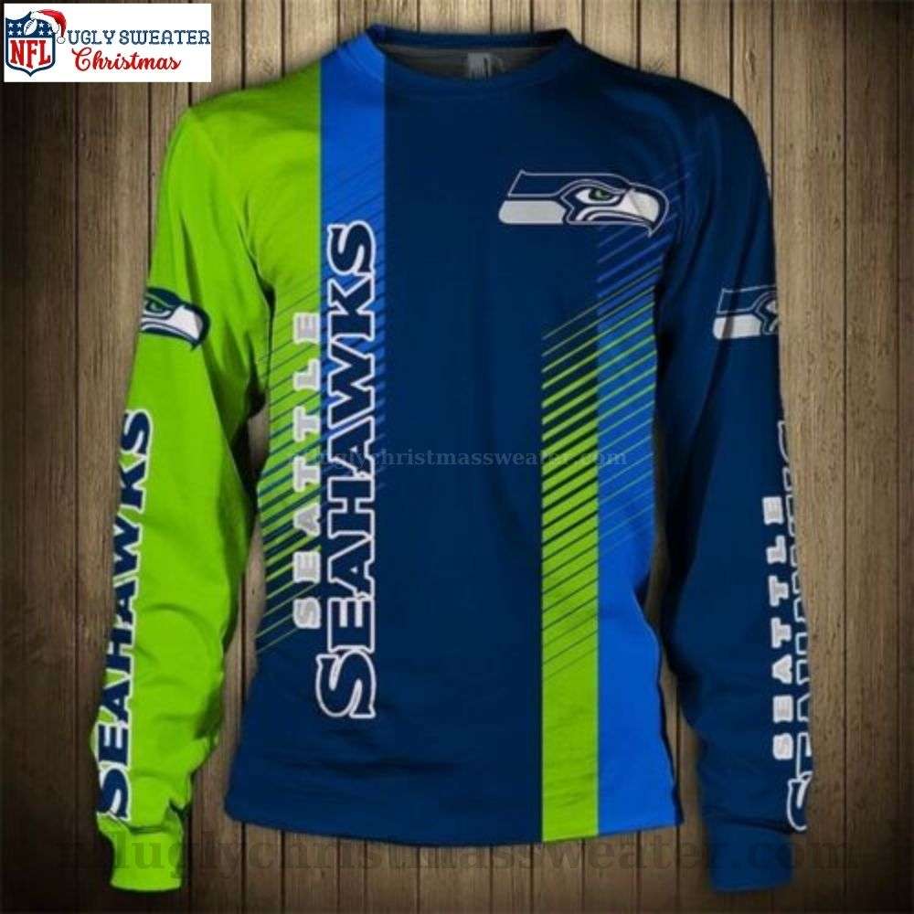 Show Your Team Spirit - Sport Design Seattle Seahawks Ugly Sweater