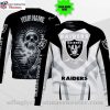 Skull And Logo Print Las Vegas Raiders Ugly Christmas Sweater – Gifts For Him