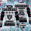 Snowflakes And Santa Grinch Raiders Ugly Christmas Sweater – Ideal Gift For Fans