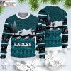 Show Your Eagles Spirit – Philadelphia Eagles Logo Print Ugly Christmas Sweater For Fans