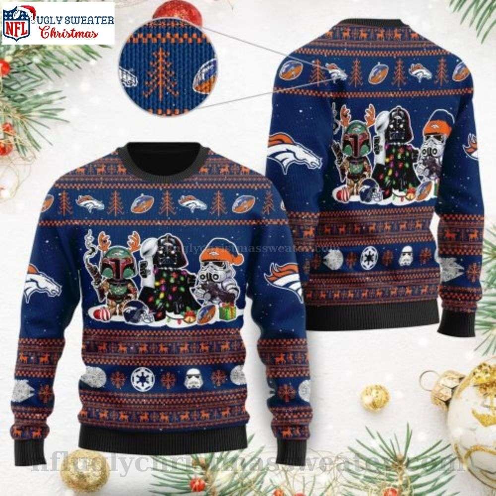 Star Wars Graphics Broncos Ugly Sweater - Unique Gift For A Fan