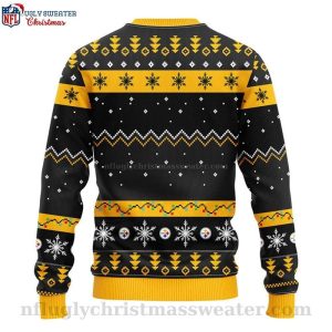 Stylish Pittsburgh Steelers HoHoHo Mickey Ugly Christmas Sweater 2