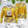 Stylish Steelers Christmas Gift – Logo Print Ugly Sweater