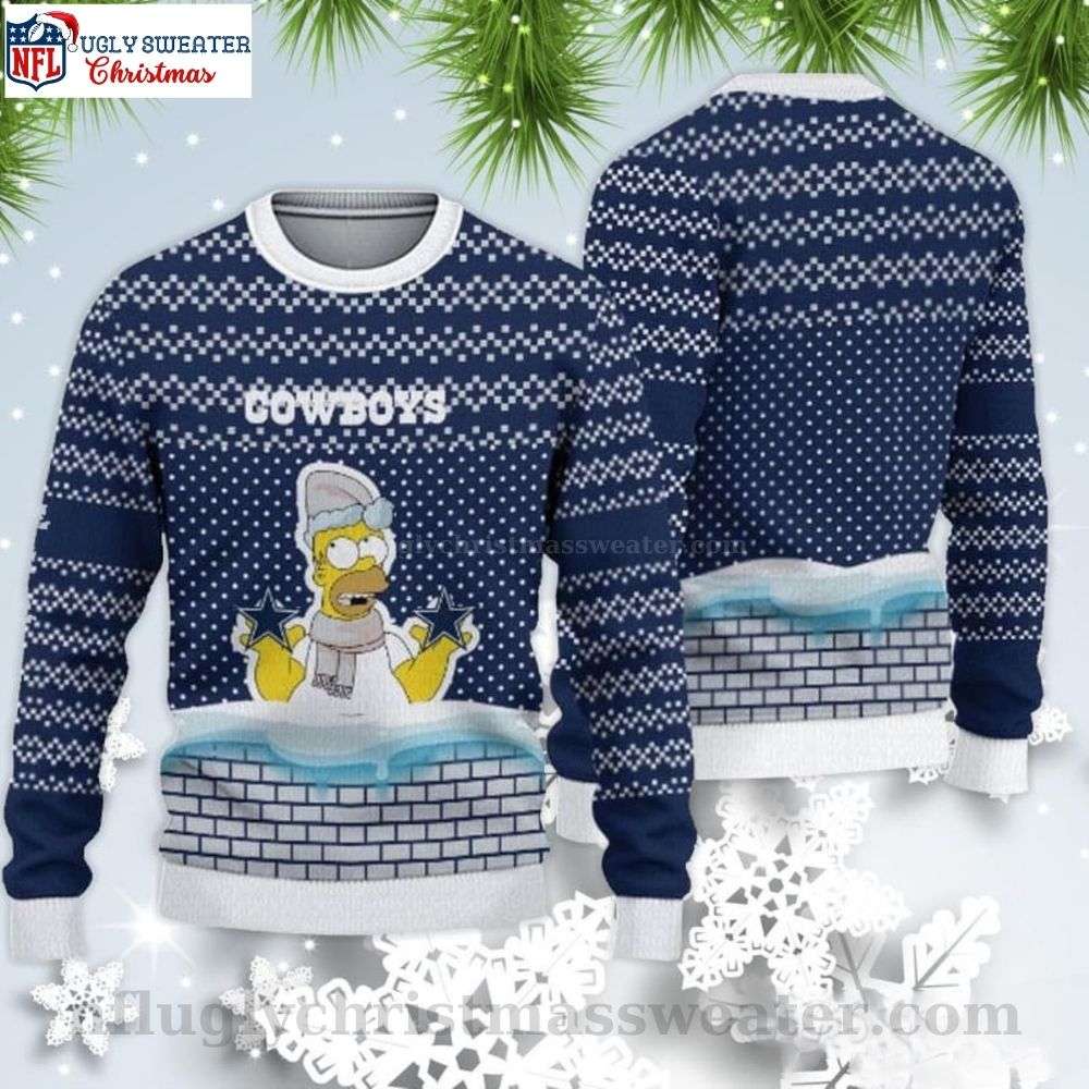 The Simpsons Christmas - Dallas Cowboys Ugly Christmas Sweater