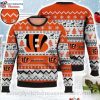 Sweet And Cheerful – Cincinnati Bengals Ugly Sweater Featuring Gingerbread Man