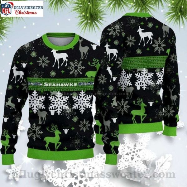 Ugly Christmas Sweater Bliss – Seahawks And Christmas Motifs