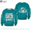 Stylish NFL Dolphins Christmas Sweater – Christmas Grinch Print