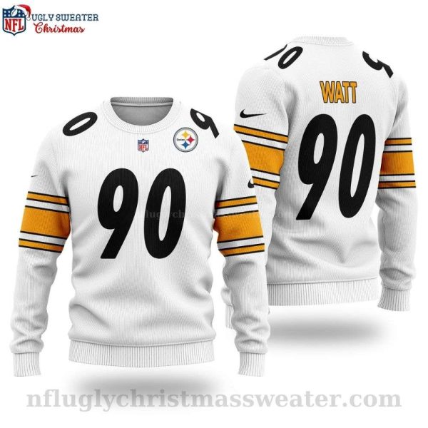 Unique Pittsburgh Steelers Gifts – Custom NFL Watt 90 Player Sweater