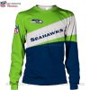 Unique Seattle Seahawks Ugly Christmas Sweater With NFL Logo Design