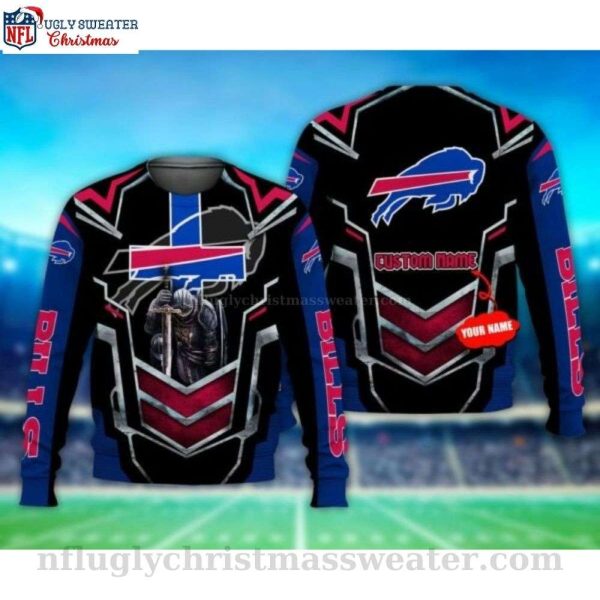 Warrior Logo Buffalo Bills Ugly Sweater – Perfect For Fans
