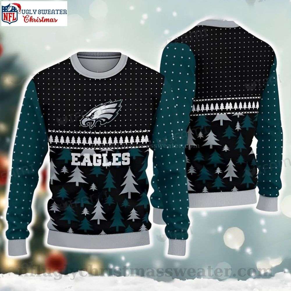 Winter Wonderland Eagles - Philadelphia Eagles Logo Print Ugly Christmas Sweater