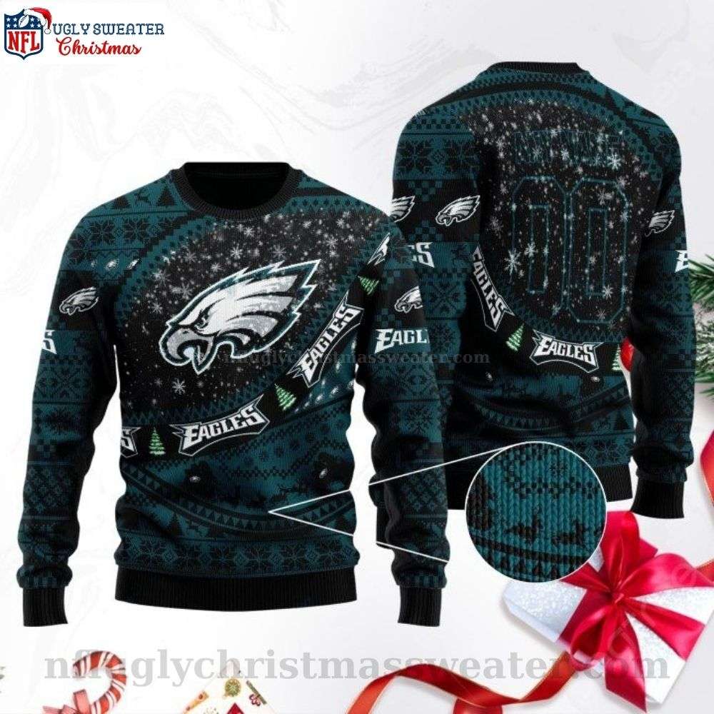 Winter Wonderland - Personalized Unique Philadelphia Eagles Ugly Sweater With Snowflakes