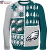 Winter Sports Spirit – NFL Philadelphia Eagles Snowy Ugly Sweater For Fans