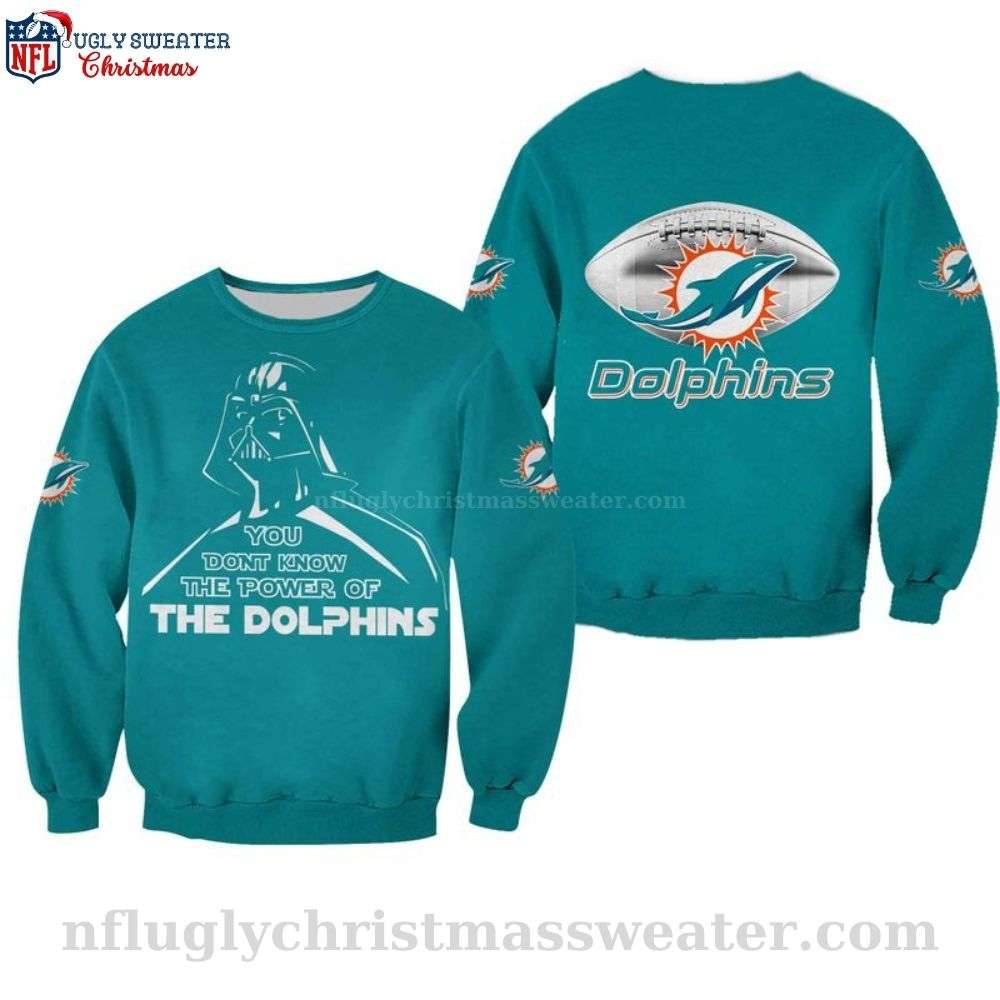 You Dont Know The Power Of The Dolphins - Miami Dolphins Christmas Sweater