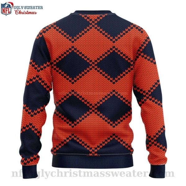 NFL Chicago Bears Ugly Christmas Sweater – Logo Print With Pub Dog
